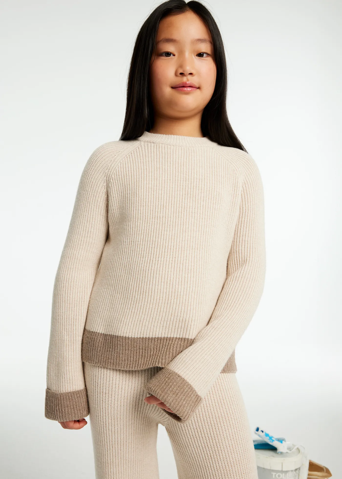 Flash Sale Conjunto pantalón y jersey tricot chica Conjuntos