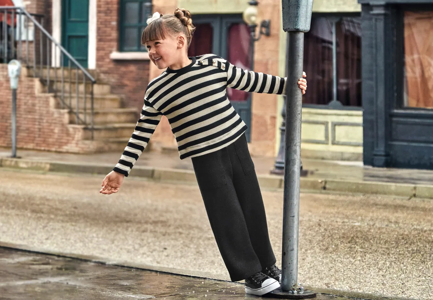 Best Conjunto pantalón y sudadera rayas niña Conjuntos