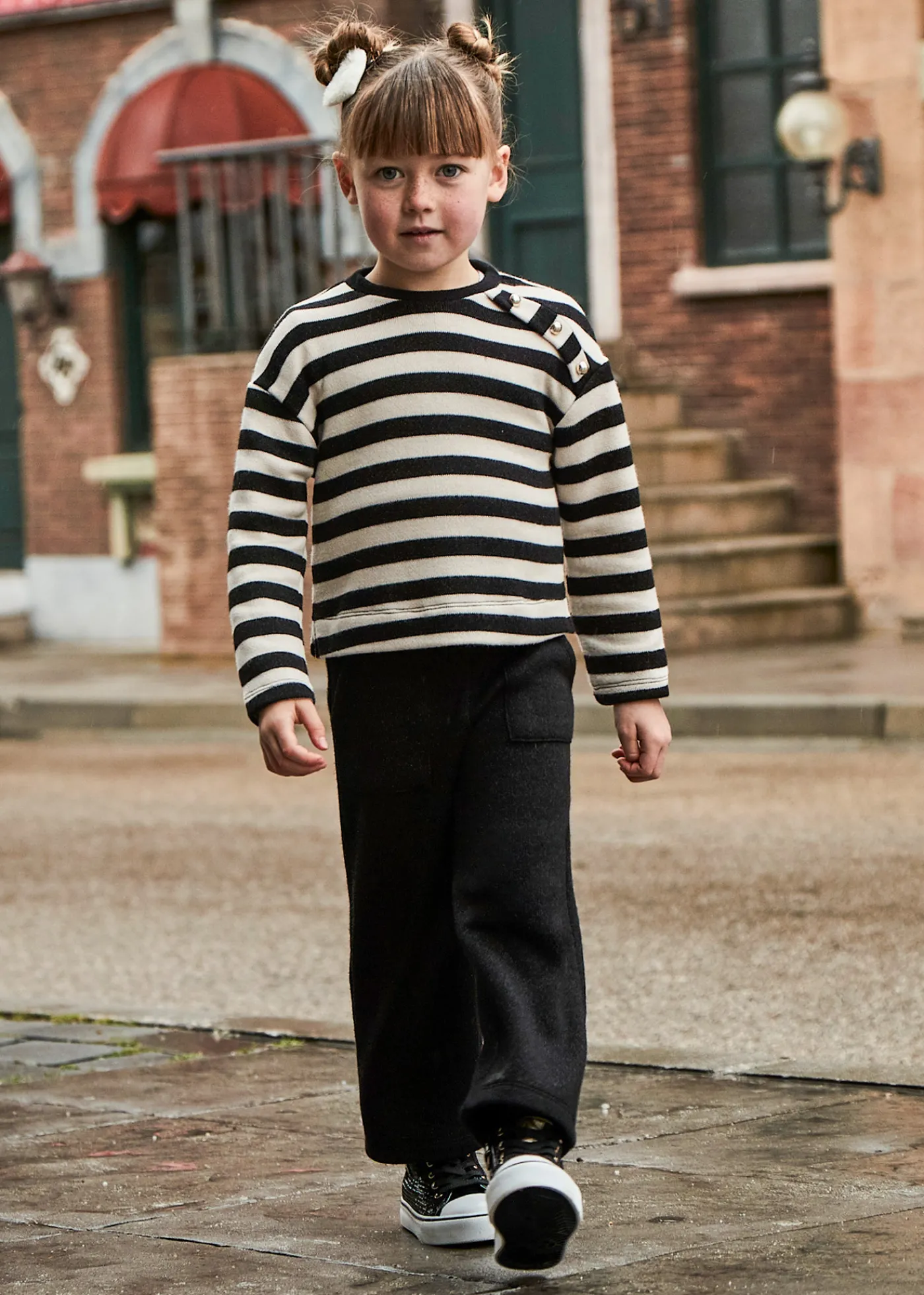 Best Conjunto pantalón y sudadera rayas niña Conjuntos
