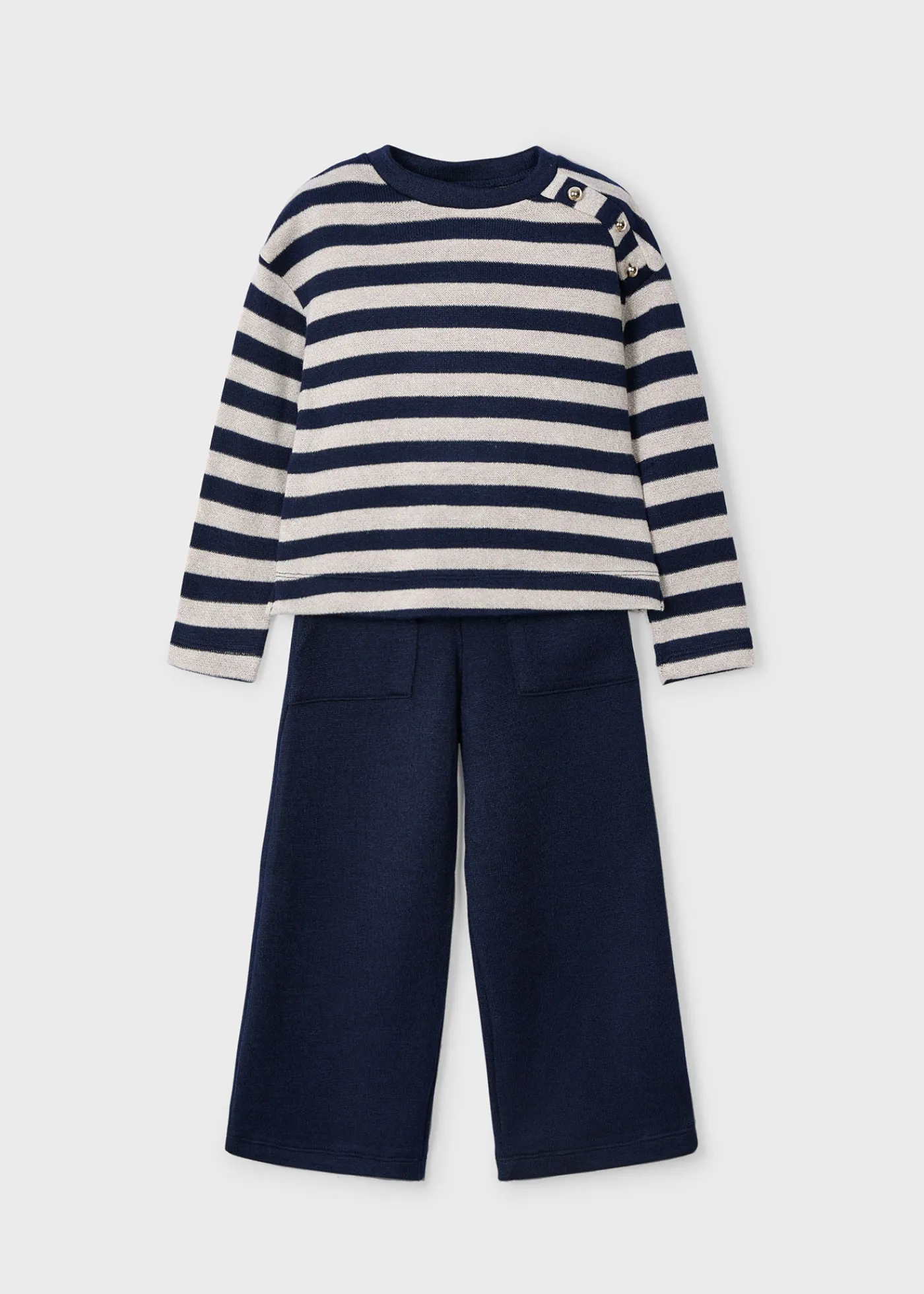 Discount Conjunto pantalón y sudadera rayas niña Conjuntos
