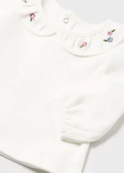 New Conjunto peto volantes y camiseta recién nacida Conjuntos