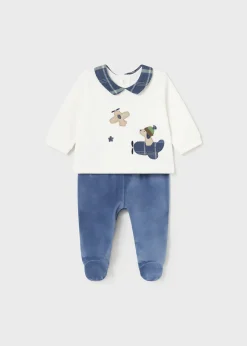 Sale Conjunto polaina y camiseta tundosada recién nacido Conjuntos