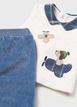 Sale Conjunto polaina y camiseta tundosada recién nacido Conjuntos