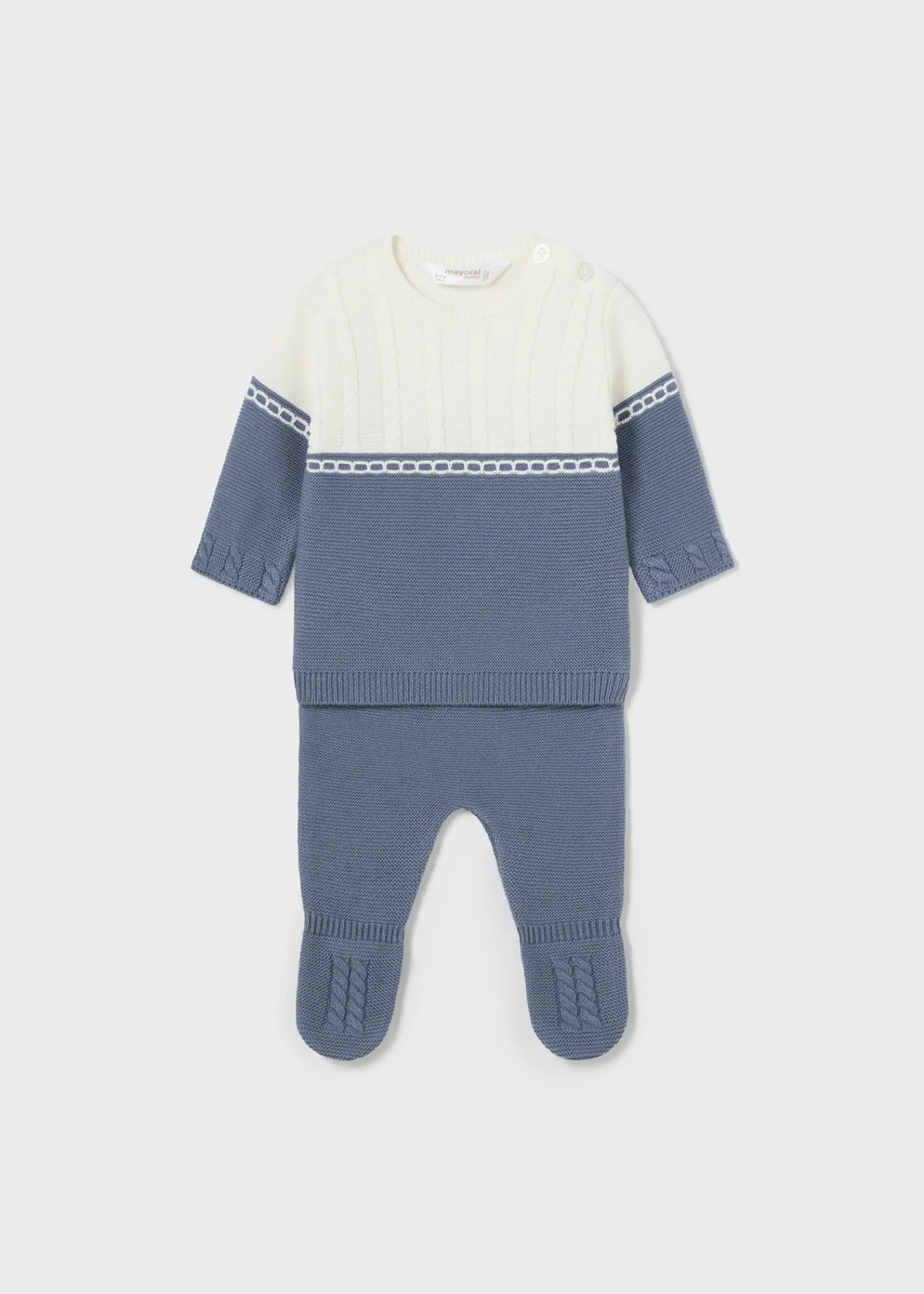 Online Conjunto polaina y jersey bicolor recién nacido Conjuntos