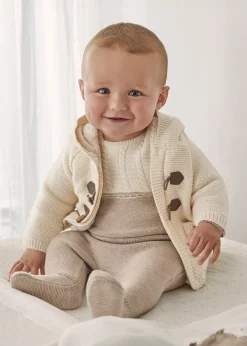 Outlet Cárdigan forrado tricot recién nacido Rebecas