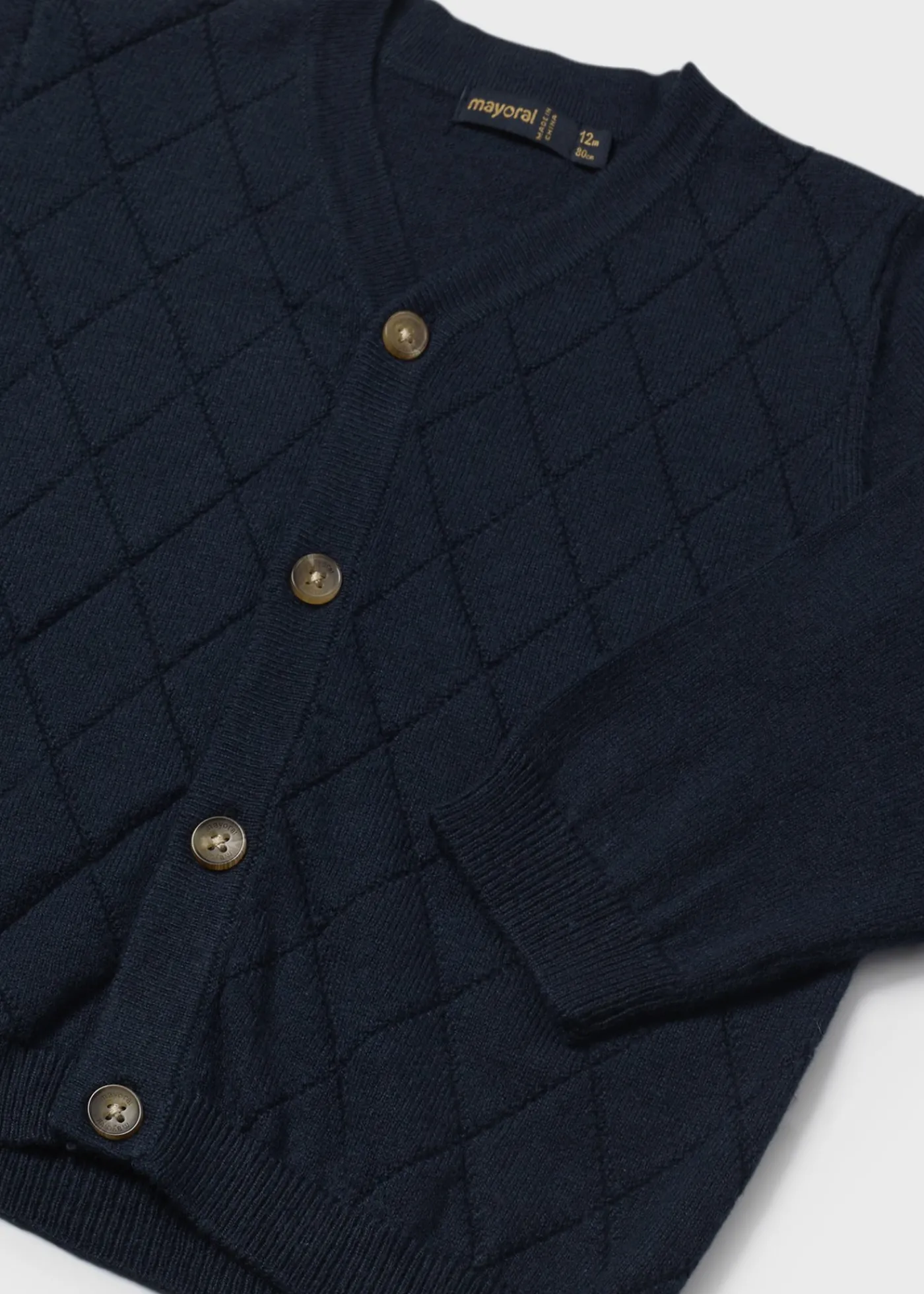 Best Sale Cárdigan tricot rombos bebé Jerséis Y Sudaderas