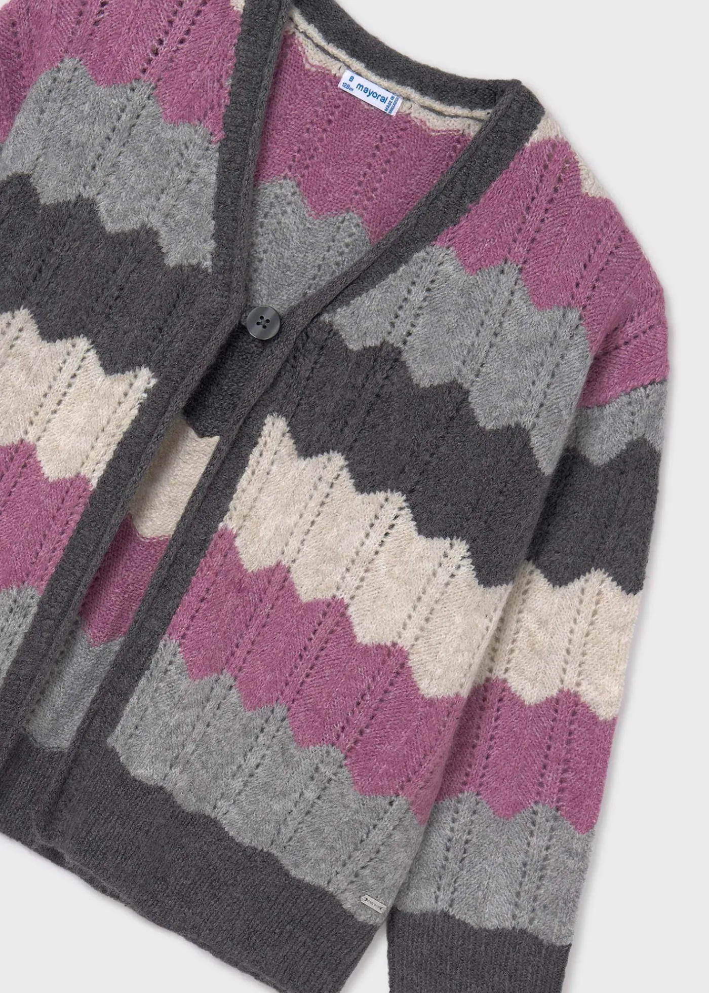 Online Cárdigan zigzag chica Rebecas Y Chaquetas De Punto