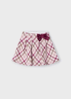 Best Sale Falda cuadros con lazo niña Pantalones Y Faldas