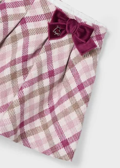 Best Sale Falda cuadros con lazo niña Pantalones Y Faldas