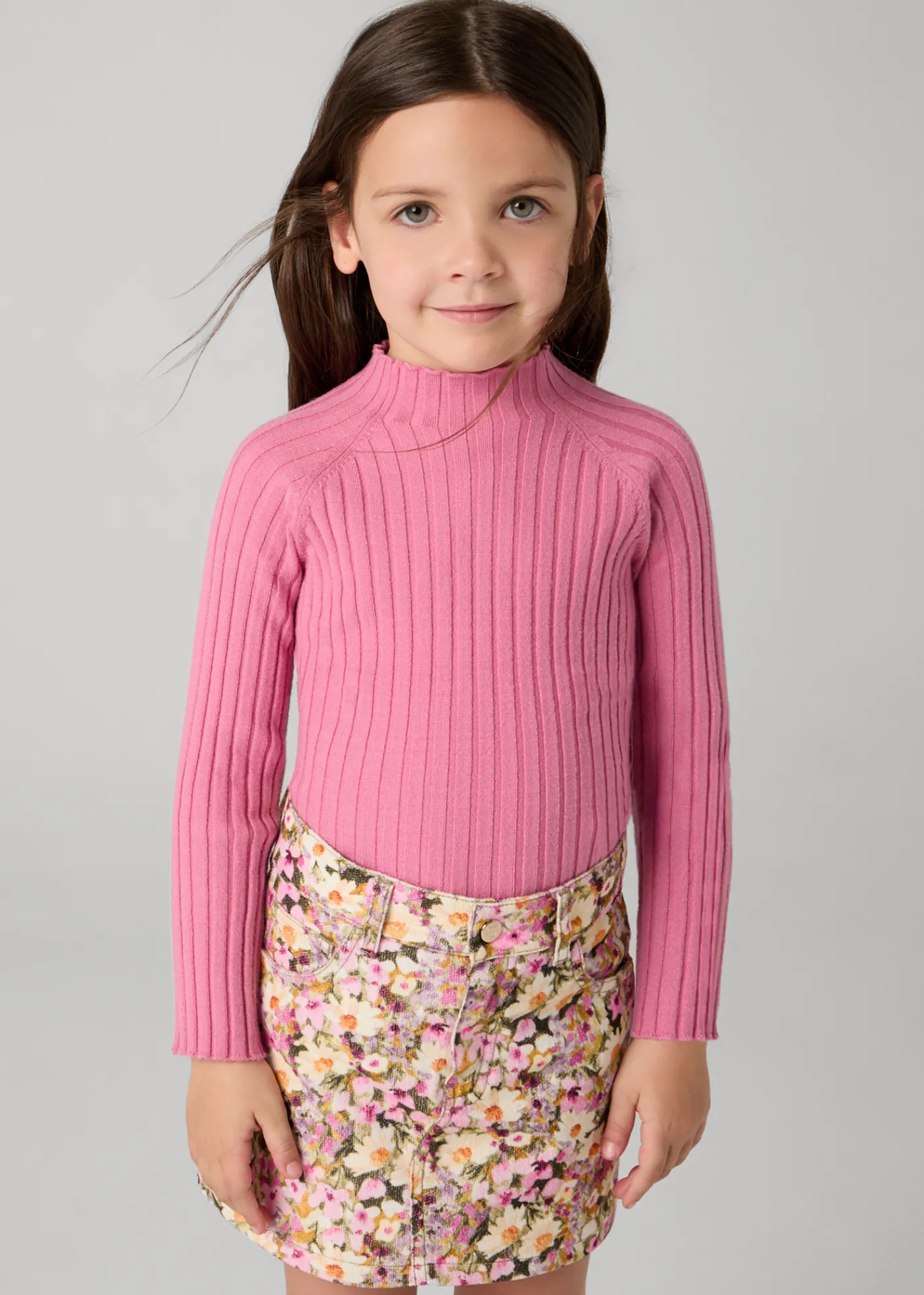 New Falda estampada pana niña Pantalones Y Faldas