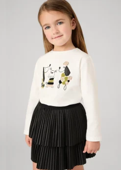 Outlet Falda plisada niña Pantalones Y Faldas