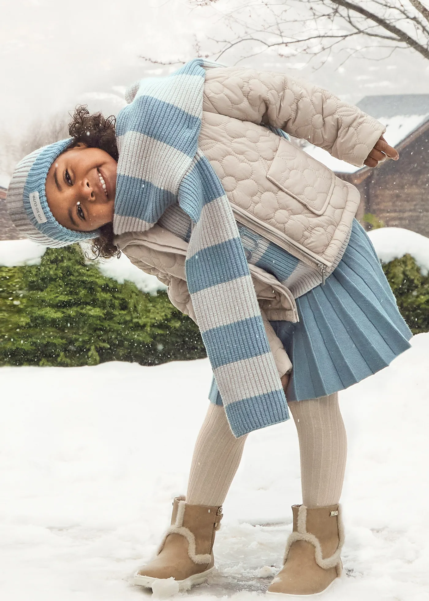 Flash Sale Falda plisada tricot niña Pantalones Y Faldas