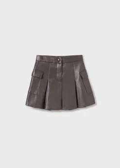 Clearance Falda polipiel cargo chica Pantalones Y Faldas