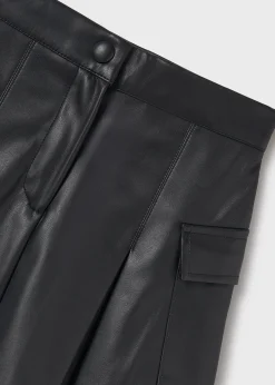 Hot Falda polipiel cargo chica Pantalones Y Faldas