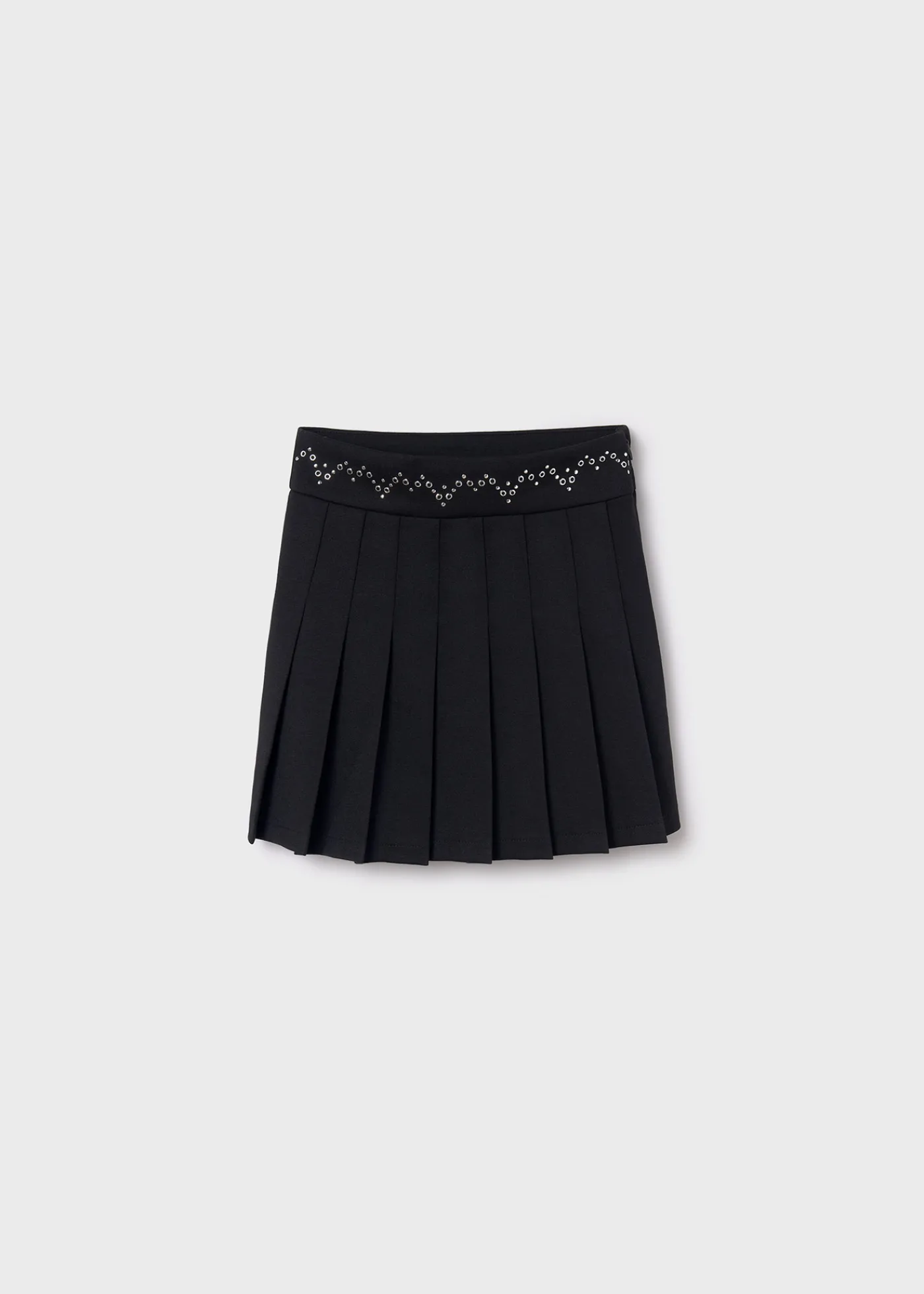 Flash Sale Falda tablas cinturilla decorada chica Pantalones Y Faldas