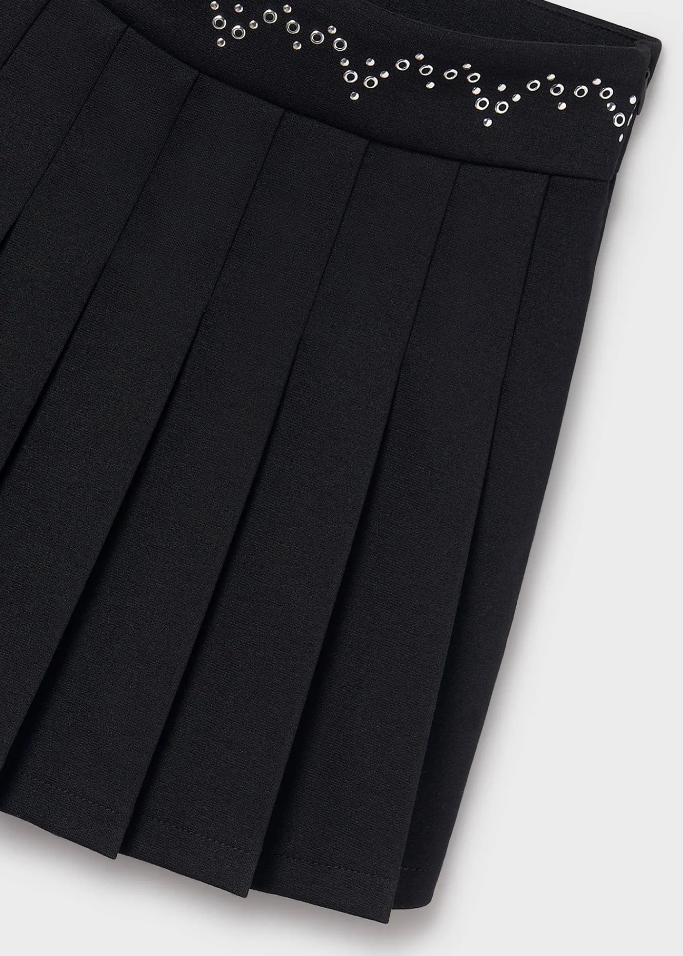 Flash Sale Falda tablas cinturilla decorada chica Pantalones Y Faldas