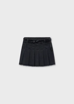 Hot Falda vaquera con cinturón niña Pantalones Y Faldas