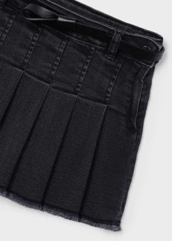 Hot Falda vaquera con cinturón niña Pantalones Y Faldas