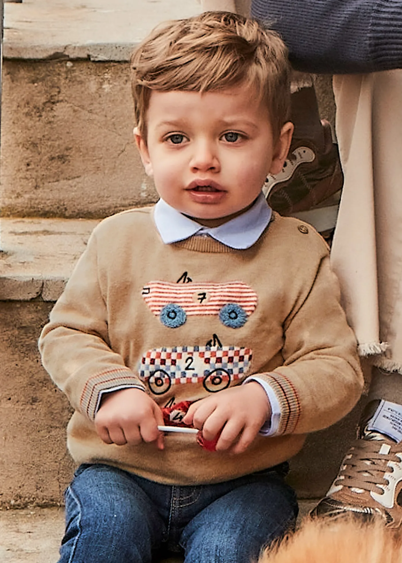 Sale Jersey bordado intarsia bebé Jerséis Y Sudaderas