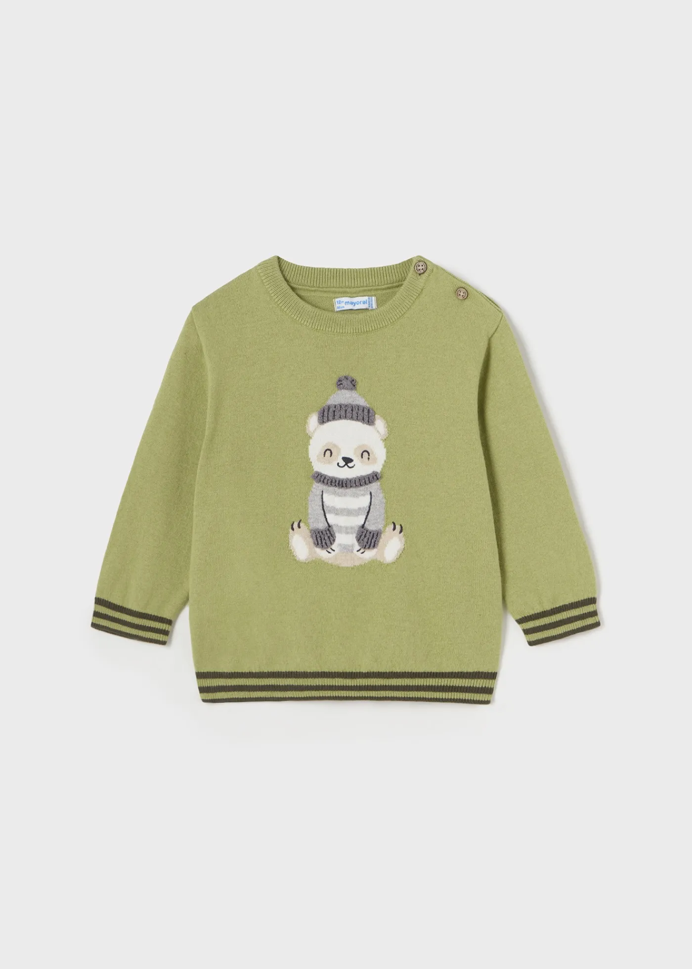 Clearance Jersey bordado intarsia bebé Jerséis Y Sudaderas