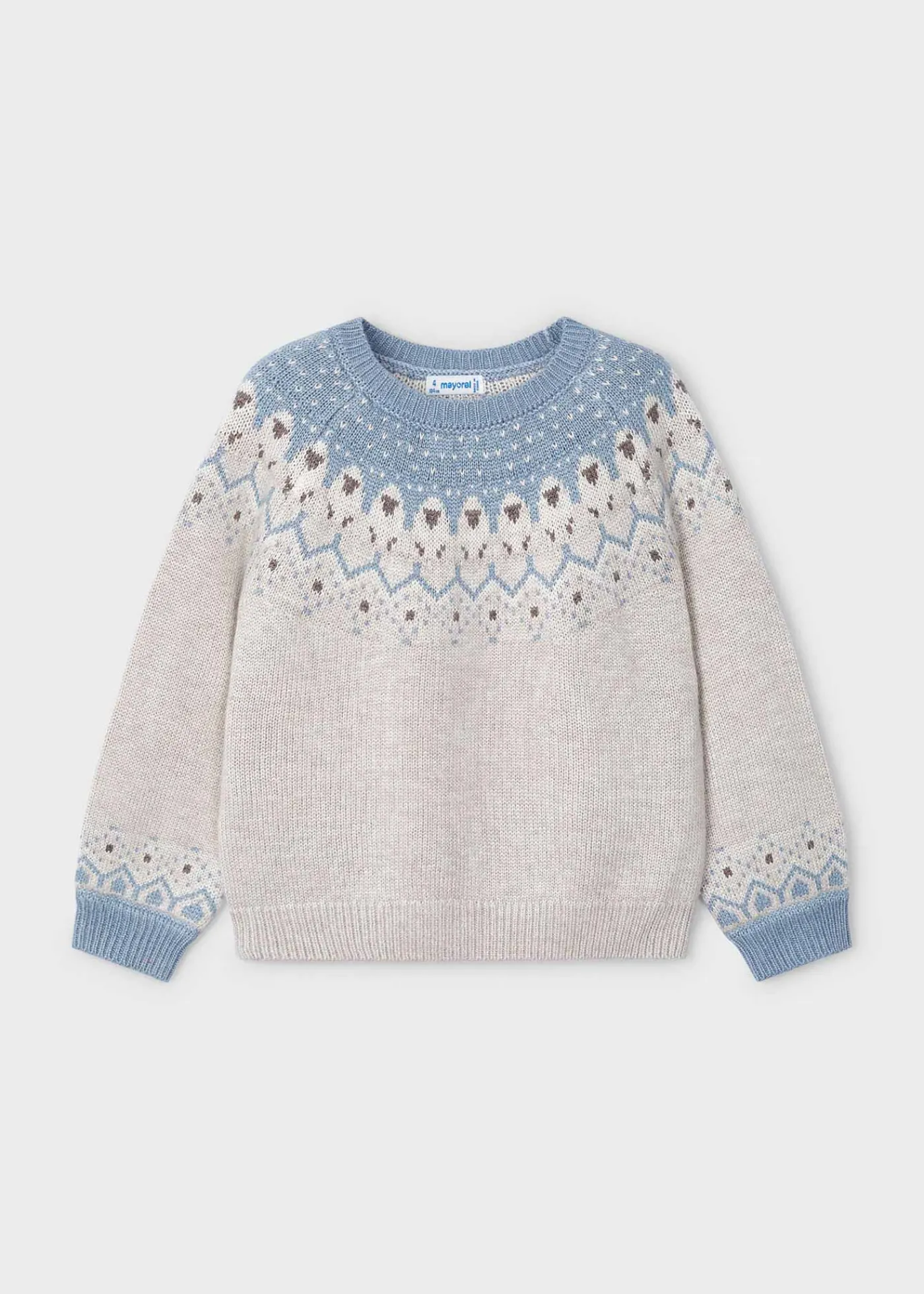 Clearance Jersey cenefa jacquard niña Jerséis Y Sudaderas