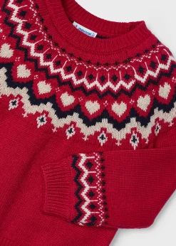 Best Sale Jersey cenefa jacquard niña Jerséis Y Sudaderas