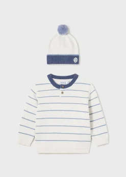 Clearance Jersey con gorro rayas bebé Jerséis Y Sudaderas