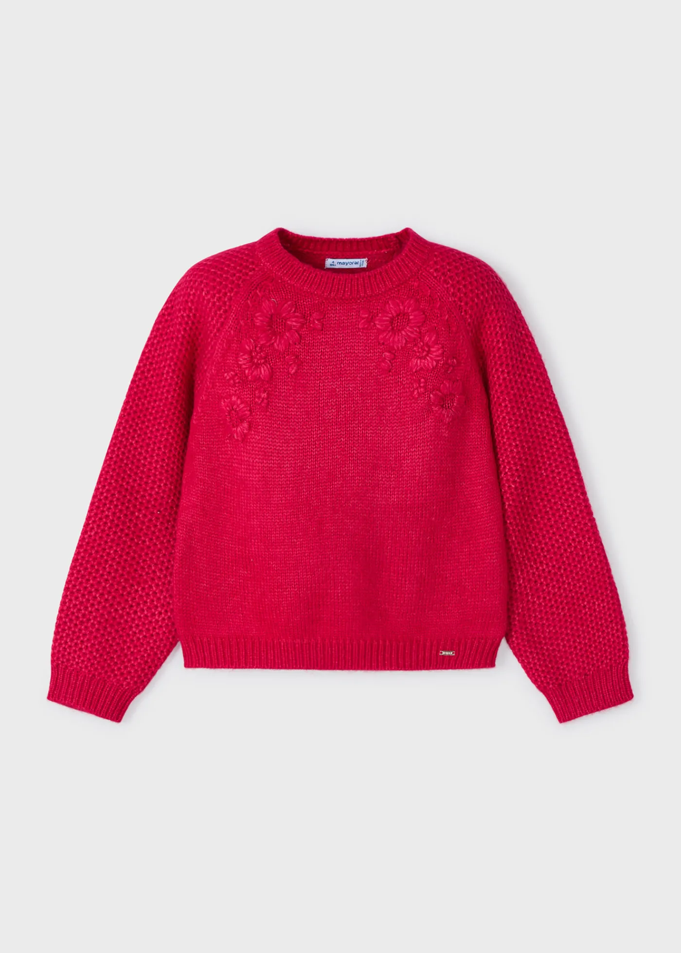 Fashion Jersey flores bordadas niña Jerséis Y Sudaderas