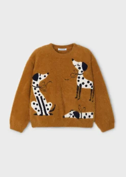 Discount Jersey intarsia perritos niña Jerséis Y Sudaderas