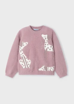 Discount Jersey intarsia perritos niña Jerséis Y Sudaderas