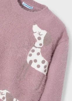 Discount Jersey intarsia perritos niña Jerséis Y Sudaderas