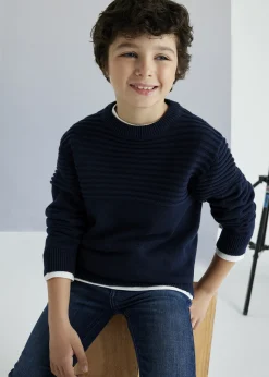 Flash Sale Jersey jacquard a tono chico Jerséis
