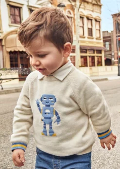 Outlet Jersey motivo intarsia bebé Jerséis Y Sudaderas