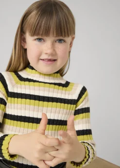 Sale Jersey semicisne canalé niña Camisetas Y Polos