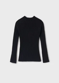 Online Jersey semicisne tricot chica Camisetas Y Polos