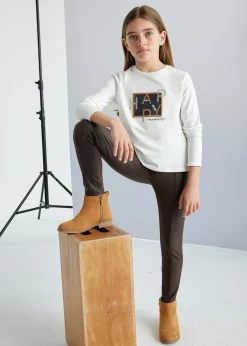 Fashion Legging polipiel chica Pantalones Y Faldas