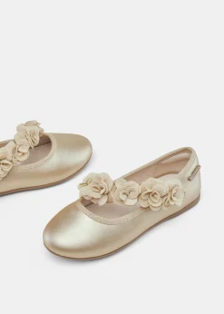 Flash Sale Mercedita metalizada flores niña Bailarinas Y Merceditas|Bailarinas Y Merceditas