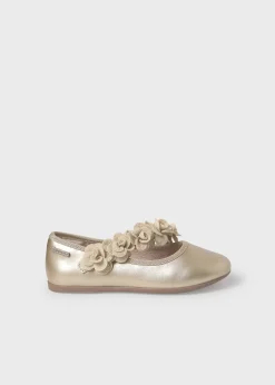 Flash Sale Mercedita metalizada flores niña Bailarinas Y Merceditas|Bailarinas Y Merceditas