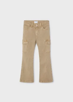 Shop Pantalón bolsillos acampanado niña Pantalones Y Faldas