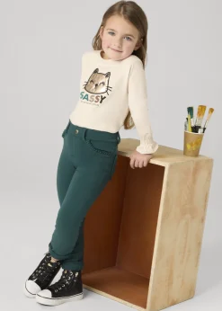 Cheap Pantalón básico niña Pantalones Y Faldas