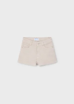 Online Pantalón corto básico sarga niña Pantalones Y Faldas