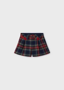 Outlet Pantalón corto cuadros niña Pantalones Y Faldas