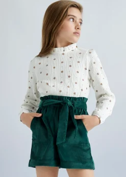 Best Sale Pantalón corto pana chica Pantalones Y Faldas