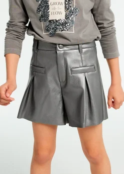 Online Pantalón corto polipiel chica Pantalones Y Faldas