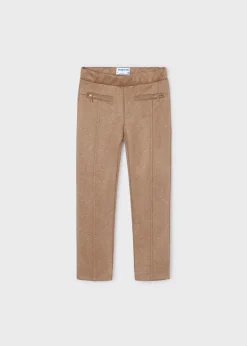 Fashion Pantalón pespuntes sarga niña Pantalones Y Faldas