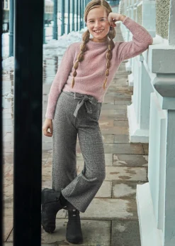 Discount Pantalón punto jacquard chica Pantalones Y Faldas