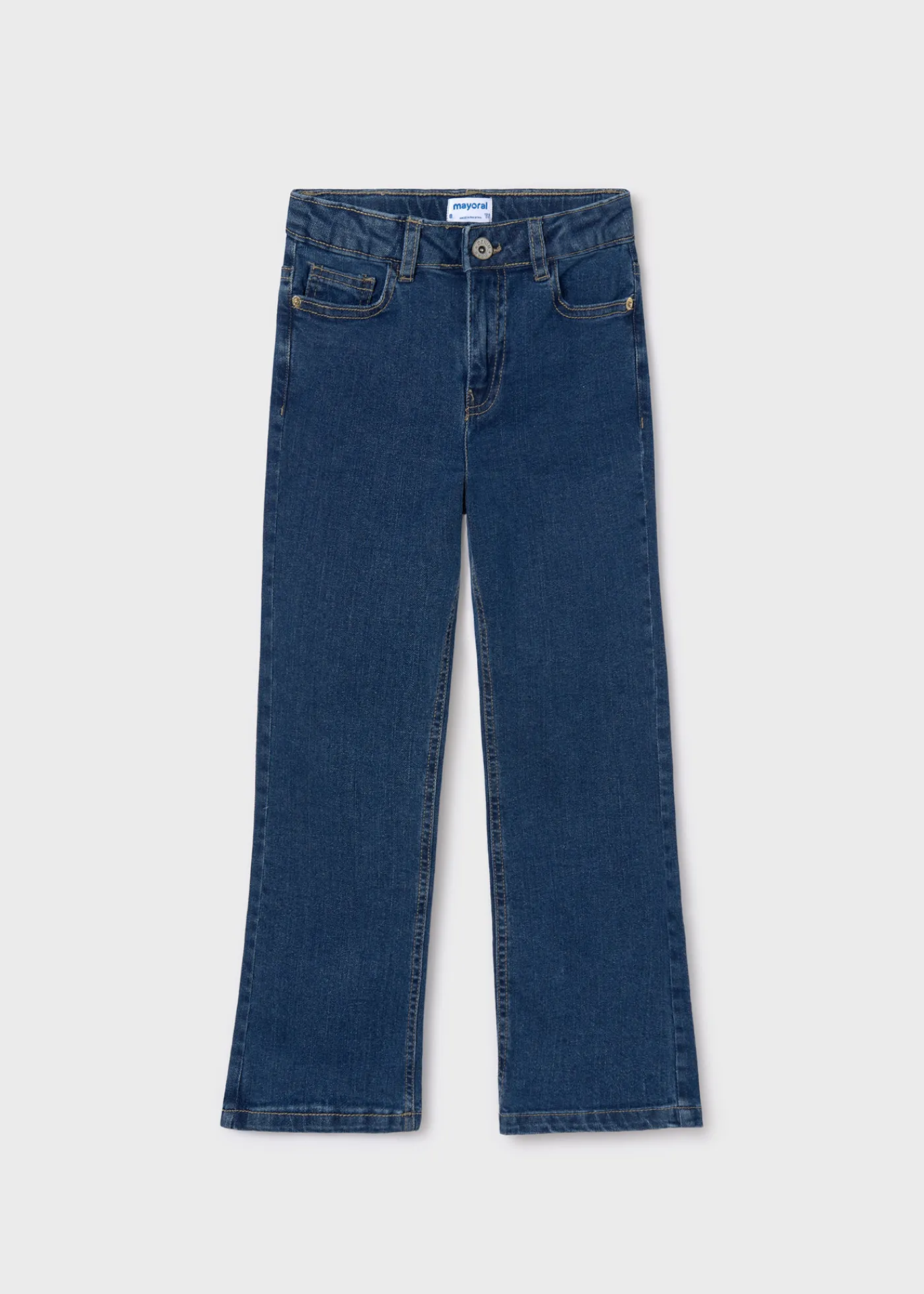 Best Sale Pantalón vaquero acampanado básico chica Pantalones Y Faldas