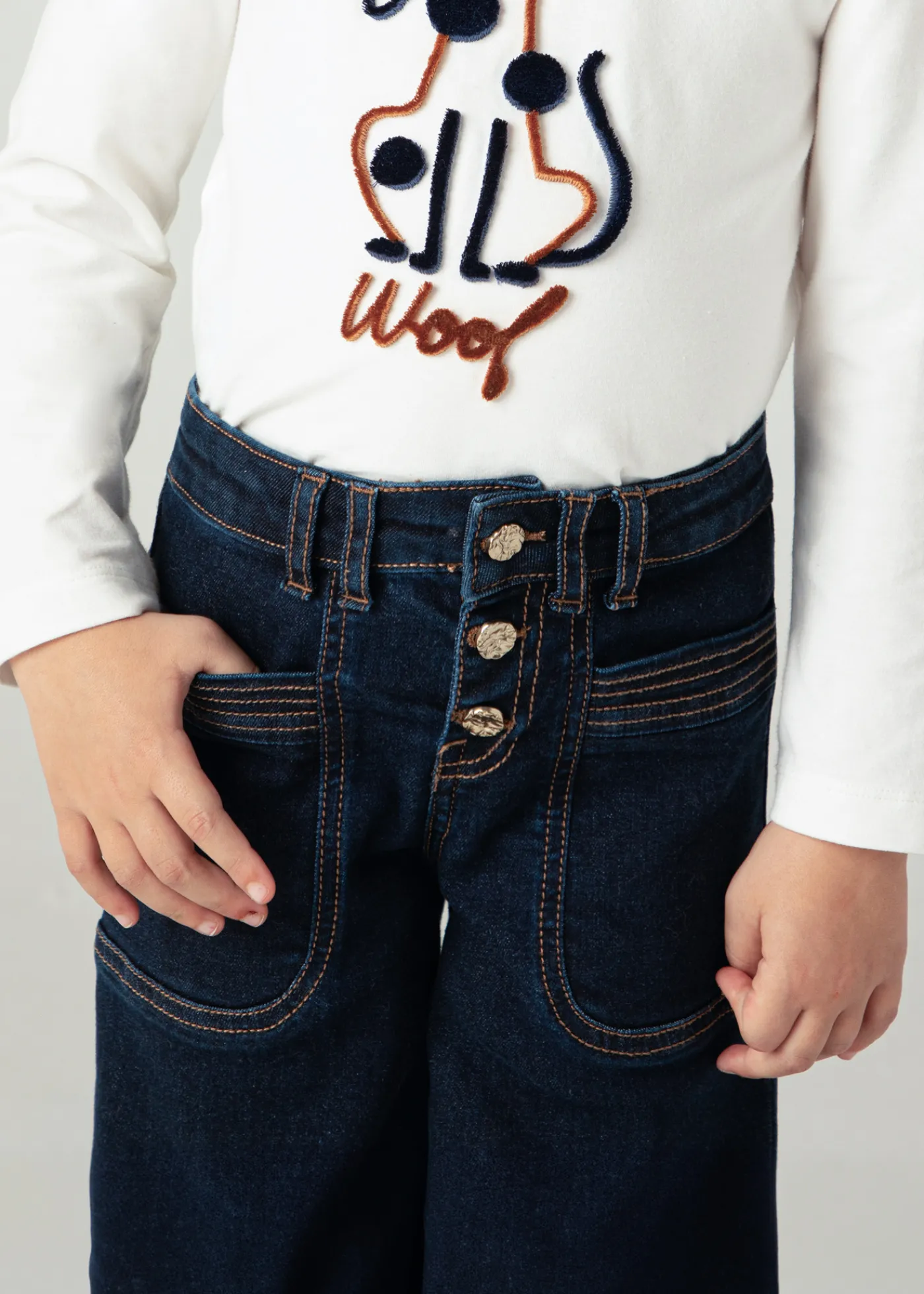 Discount Pantalón vaquero acampanado niña Pantalones Y Faldas
