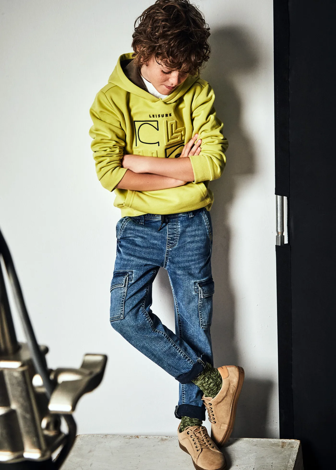 Online Pantalón vaquero cargo chico Pantalones