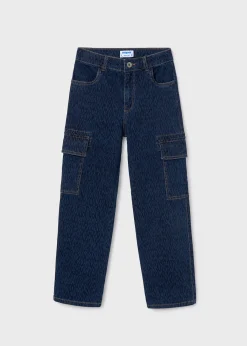 Store Pantalón vaquero cargo chica Pantalones Y Faldas